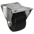 Plate Caster, Rigid, Phenolic, 3 7/8"H