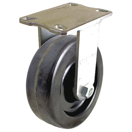 Plate Caster, Rigid, Phenolic, 10 1/8"H