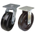 Plate Caster, Rigd, Swivl, Phenolic, 6 1/2 in H