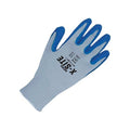 Coated Gloves, Foam Latex, Rough, Palm, Not Rated Abrasion Level, Blue/Gray, M (8) 1 PR