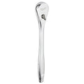 1/2" Drive 90 Geared Teeth Pear Head Style Hand Ratchet, 11-1/4" L, Chrome Finish