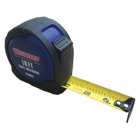 Tape Measure, 16 ft. L Blade, Steel