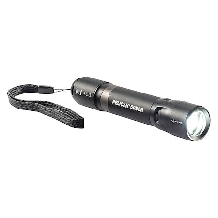 Handheld Flashlight, Aluminum, Black, 883lm