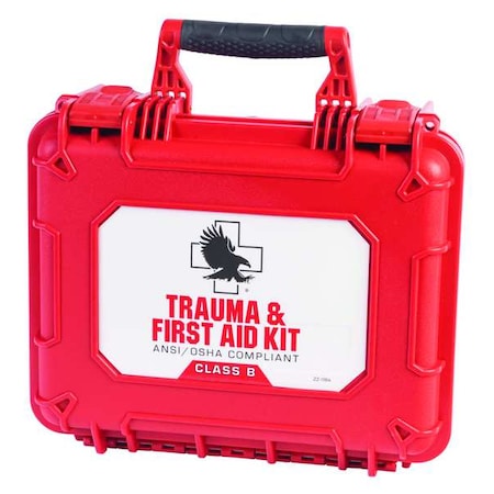 Trauma and First Aid Kit, Nylon Hard Case, 209 Components