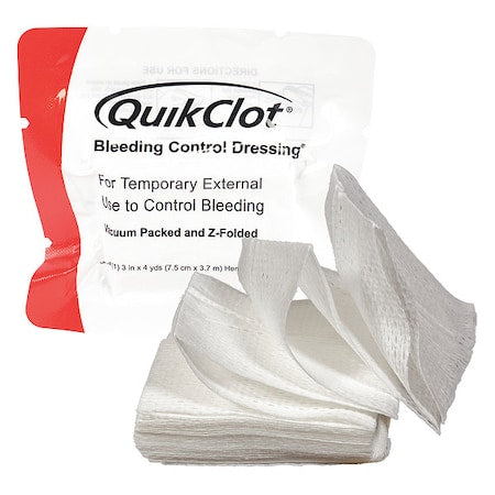 Bleeding Control Dressing, White, 4yd