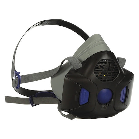 Half Mask Respirator, HF-800, Not Rated, Secure Click(TM), Size, L 0 Cartridges Included