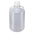 Carboy, 20 L Capacity - mL, 5.28 gal Capacity - oz, Screw On Closure, Polypropylene, Clear