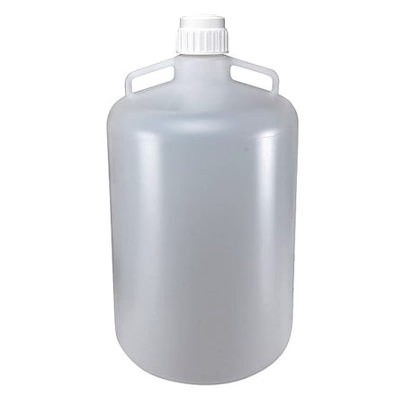 Carboy, 50 L Capacity - mL, 13.2 gal Capacity - oz, Screw On Closure, Polypropylene, Clear