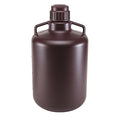Carboy, 20 L Capacity - mL, 5.28 gal Capacity - oz, Screw On Closure, HDPE, Amber, 0.31 in H