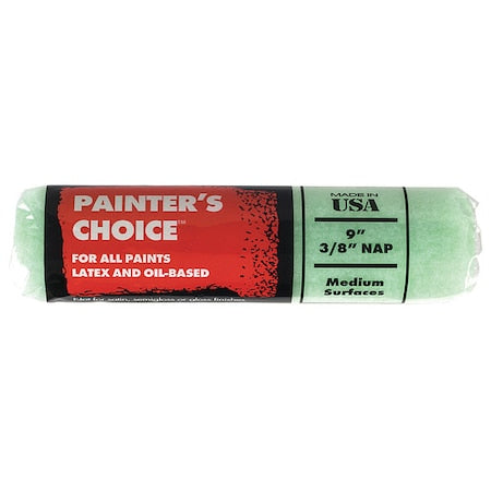 9" Paint Roller Cover, 3/8" Nap, Knit Fabric
