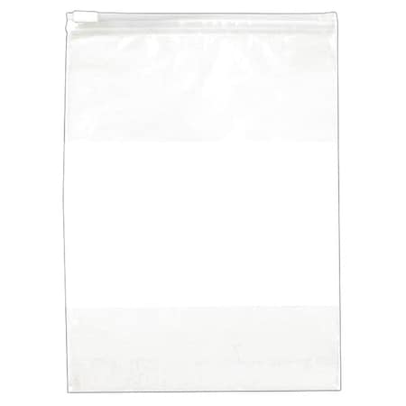 Reclosable Poly Bags, 9" x 12", 2.75 mil, Clear, Slide Seal, 250 PK