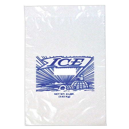 Printed Ice Bags, 8 lb, 20 in, PK1000