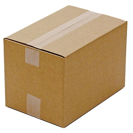 12 in x 8 in x 8 in Shipping Box, Kraft, Corrugate, Single Wall, 200#