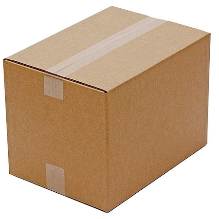 20 in x 16 in x 14 in Shipping Box, Kraft, Corrugate, Single Wall, 200#