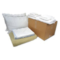 Bedding and Bath Kit,Fleece,Beige; White