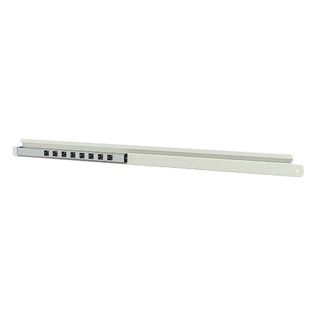Electrical Outlet Strip and Bin Rail