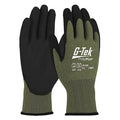 Cut-Resistant Glove, Cut Level A9 , Dipped , Water-Based Polyurethane , Sandy , L 12 PK