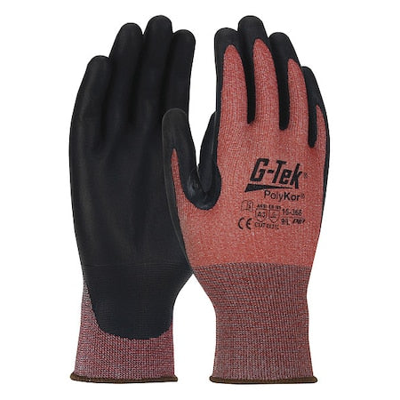 Cut-Resistant Glove, Cut Level A3 , Dipped , Water-Based Polyurethane , Sandy , XL 12 PK