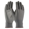 Coated Gloves, Polyurethane, Smooth, Palm, 2 Abrasion Level, Gray, XS (6) 12 PK