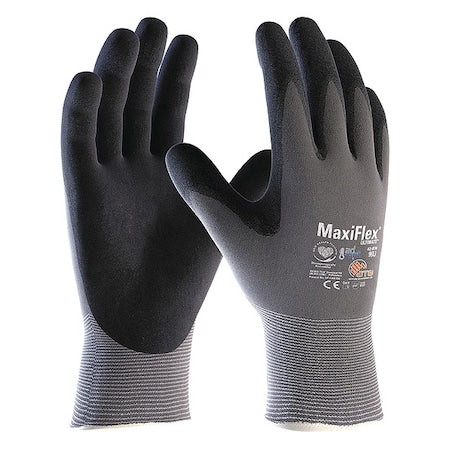 Coated Gloves, Cut Level A1 , Dipped , Microporous Nitrile , Foam , XL 12 PK