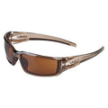 Hypershock, Safety Glasses, HydroShield(R) Anti-Fog, Espresso Lens, Brown Frame, Full-Frame