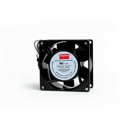 Standard Square Axial Fan, 115V AC, Aluminum, 3 1/8 in W.