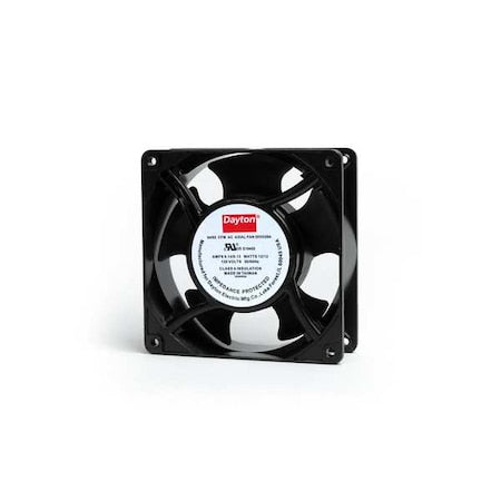 Standard Square Axial Fan, 120V AC, Aluminum, 4 11/16 in W.