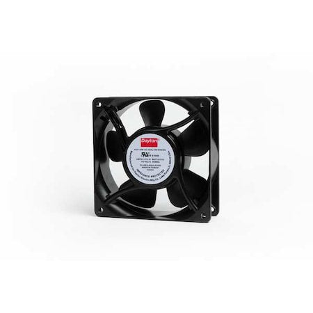 Standard Square Axial Fan, 115V AC, Aluminum, 4 11/16 in W.