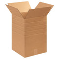 12 in x 12 in x 18 in Multi-Depth Box, Kraft, Corrugate, Single Wall, 32 ECT