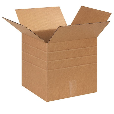 13 in x 13 in x 13 in Multi-Depth Box, Kraft, Corrugate, Single Wall, 32 ECT
