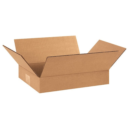 12 in x 9 in x 2 in Shipping Box, Kraft, Corrugate, Single Wall, 32 ECT