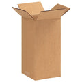 5 in x 5 in x 10 in Shipping Box, Kraft, Corrugate, Single Wall, 32 ECT
