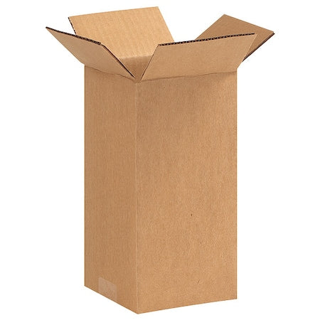 5 in x 5 in x 10 in Shipping Box, Kraft, Corrugate, Single Wall, 32 ECT