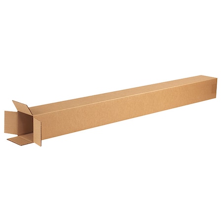 4 in x 4 in x 50 in Shipping Box, Kraft, Corrugate, Single Wall, 32 ECT