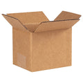 5 in x 4 in x 4 in Shipping Box, Kraft, Corrugate, Single Wall, 32 ECT