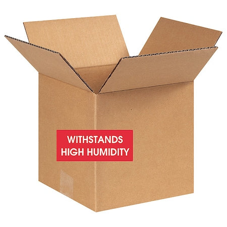 8 in x 8 in x 8 in Shipping Box, Kraft, Corrugate, Single Wall, W5c 250#