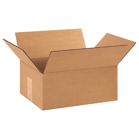 12 in x 9 in x 5 in Shipping Box, Kraft, Corrugate, Single Wall, 32 ECT