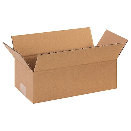 12 in x 6 in x 4 in Shipping Box, Kraft, Corrugate, Single Wall, 32 ECT