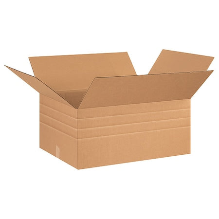 26 in x 20 in x 12 in Multi-Depth Box, Kraft, Corrugate, Single Wall, 32 ECT