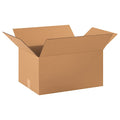 22 in x 16 in x 12 in Shipping Box, Kraft, Corrugate, Single Wall, 32 ECT