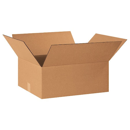 22 in x 18 in x 10 in Shipping Box, Kraft, Corrugate, Single Wall, 32 ECT