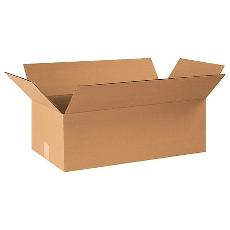 24 in x 12 in x 8 in Shipping Box, Kraft, Corrugate, Single Wall, 32 ECT