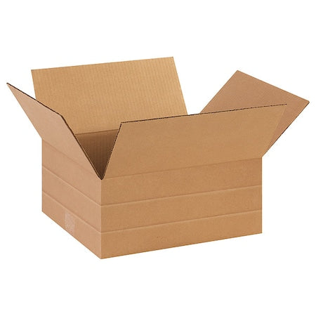 14 in x 12 in x 6 in Multi-Depth Box, Kraft, Corrugate, Single Wall, 32 ECT