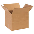14 in x 12 in x 12 in Multi-Depth Box, Kraft, Corrugate, Single Wall, 32 ECT