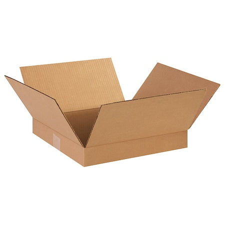 14 in x 14 in x 2 in Shipping Box, Kraft, Corrugate, Single Wall, 32 ECT