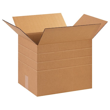 15 in x 12 in x 12 in Multi-Depth Box, Kraft, Corrugate, Single Wall, 32 ECT