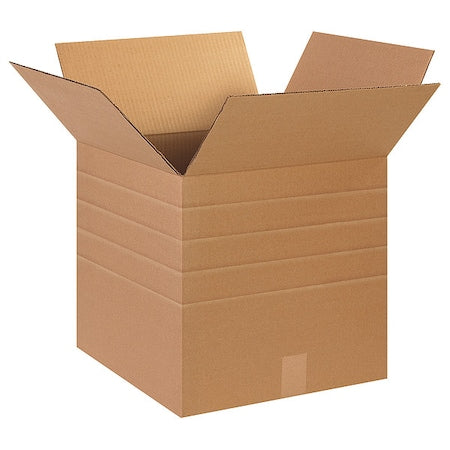 15 in x 15 in x 15 in Multi-Depth Box, Kraft, Corrugate, Single Wall, 32 ECT