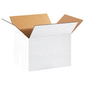 16 in x 12 in x 12 in Shipping Box, White, Corrugate, Single Wall, 32 ECT