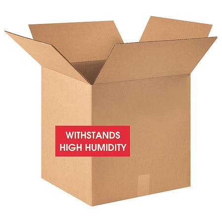18 in x 18 in x 18 in Shipping Box, Kraft, Corrugate, Single Wall, V3c 350#