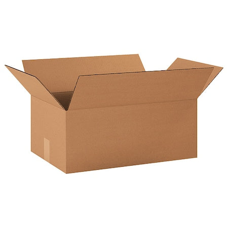 19 in x 12 in x 7 in Shipping Box, Kraft, Corrugate, Single Wall, 32 ECT